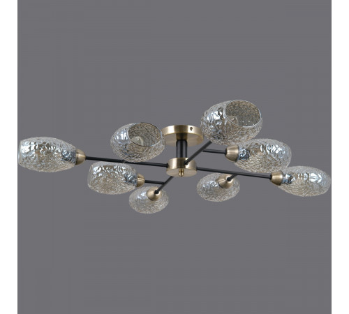 Люстра на штанге Illumico IL0285-8CSQ-79 BK AB Люстра на штанге Illumico IL0285-8CSQ-79 BK AB