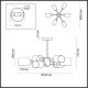 Люстра на штанге Lumion Dallin 5639/6C
