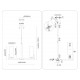 Люстра на штанге Ambrella Light High Light Modern LH56057