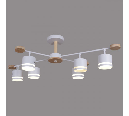 Люстра на штанге Reluce 78730-0.3-06 GX53 WH+WOOD