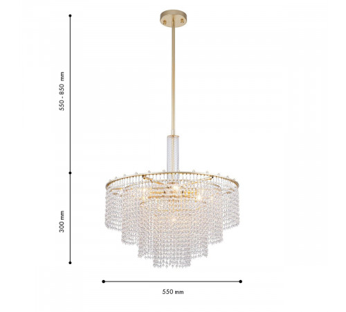 Люстра на штанге Favourite Fringe 4762-7P