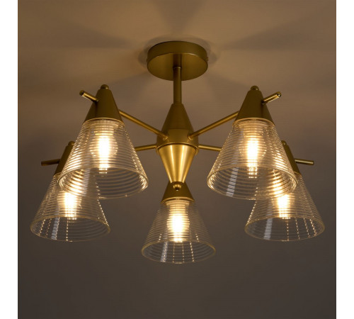 Люстра на штанге Freya Blissa FR5588CL-05BZ