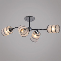 Люстра на штанге Reluce 45360-0.3-04 BK+CR