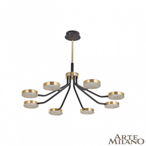 Люстра на штанге Arte Milano Ferrara 276079/8 BK/GD