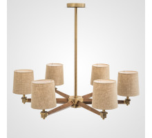 Люстра на штанге ImperiumLoft Jorgenson Beige/Dark Wood Stavra 102089-26