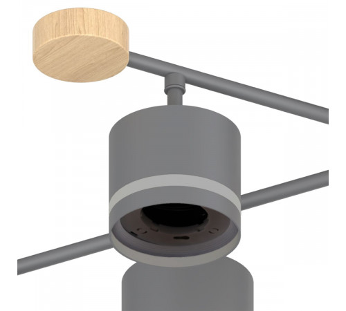 Люстра на штанге Reluce 78730-0.3-06 GX53 GREY+WOOD