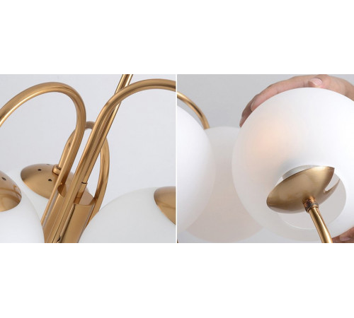 Люстра на штанге ImperiumLoft Gooseneck Pelle 123402-22