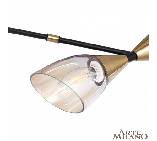 Люстра на штанге Arte Milano Neapolis 276708/8 BK/GD