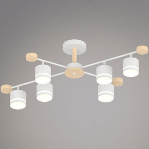 Люстра на штанге Reluce 78730-0.3-06 GX53 WH+WOOD