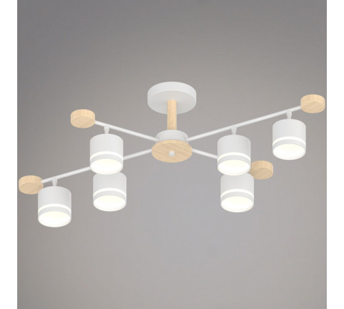 Люстра на штанге Reluce 78730-0.3-06 GX53 WH+WOOD