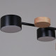 Люстра на штанге Reluce 03758-0.3-10 BK+WOOD GX53