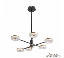 Люстра на штанге Arte Milano Ferrara 276699/6 BK/GD