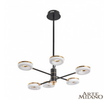 Люстра на штанге Arte Milano Ferrara 276699/6 BK/GD