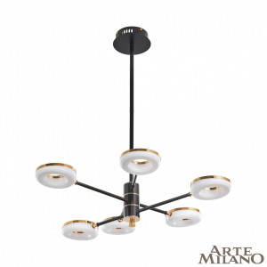 Люстра на штанге Arte Milano Ferrara 276699/6 BK/GD
