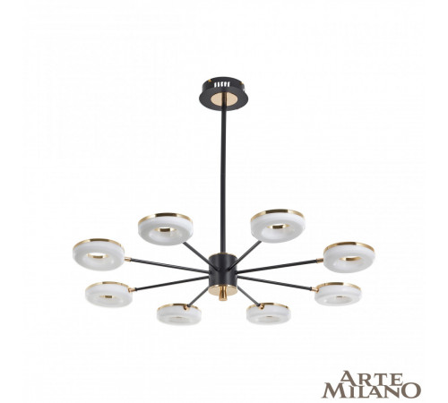 Люстра на штанге Arte Milano Ferrara 277499/8 BK/GD