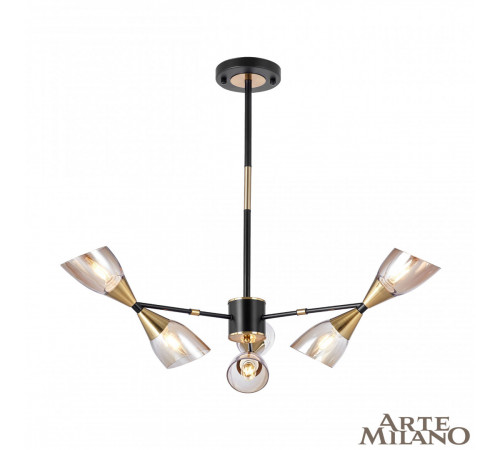 Люстра на штанге Arte Milano Neapolis 276708/6 BK/GD