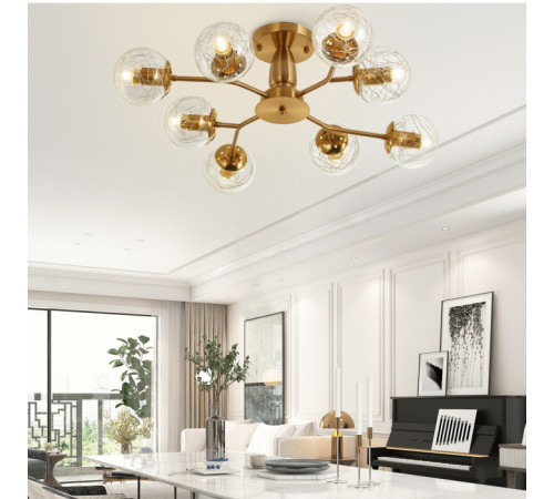 Потолочная люстра Arte Milano 275908/8 GD Потолочная люстра Arte Milano 275908/8 GD