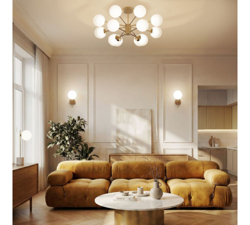 Люстра на штанге Eurosvet Adaline 502002/12 латунь a072105