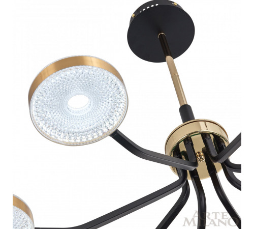 Люстра на штанге Arte Milano Ferrara 276079/8 BK/GD
