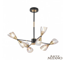 Люстра на штанге Arte Milano Neapolis 276708/8 BK/GD