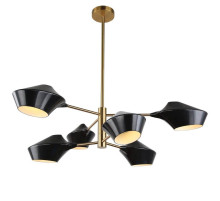 Подвесная люстра Lumina Deco Romina LDP 6037-6 BK+GD