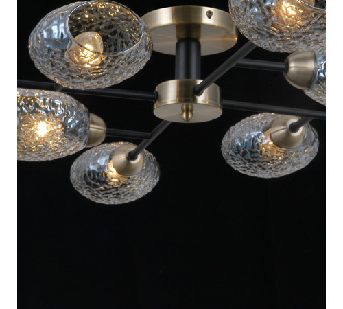 Люстра на штанге Illumico IL0285-8CSQ-79 BK AB Люстра на штанге Illumico IL0285-8CSQ-79 BK AB