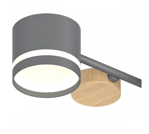 Люстра на штанге Reluce 68730-0.3-10 GX53 GREY+WOOD