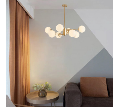 Люстра на штанге ImperiumLoft Roundi Brass 305756-23 Люстра на штанге ImperiumLoft Roundi Brass 305756-23