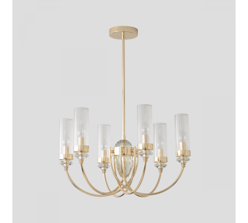 Люстра на штанге Crystal Lux SECRET SP6 GOLD