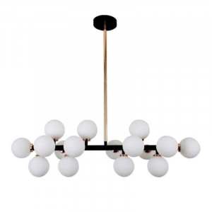 Подвесная люстра Lumina Deco Marsiada LDP 6033-16 BK+GD