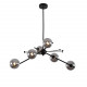 Люстра на штанге Delight Collection 9303P-6 black/smoky