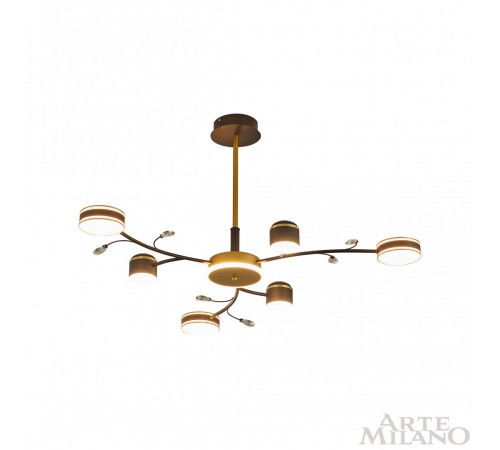 Люстра на штанге Arte Milano Ferrara 276240/6+1 BK/GD