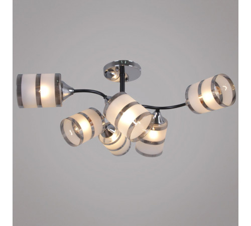 Люстра на штанге Reluce 45360-0.3-06 BK+CR