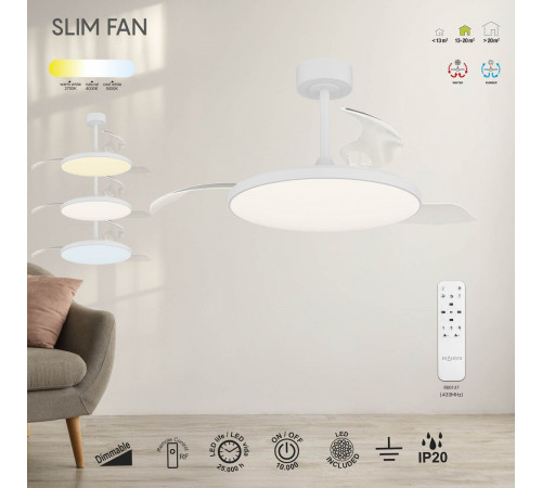 Люстра-вентилятор Mantra Slim Fan 9006 Люстра-вентилятор Mantra Slim Fan 9006