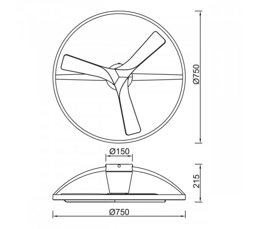 Люстра-вентилятор Mantra Nepal 9045