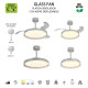 Люстра-вентилятор Mantra Glass Fan 9527