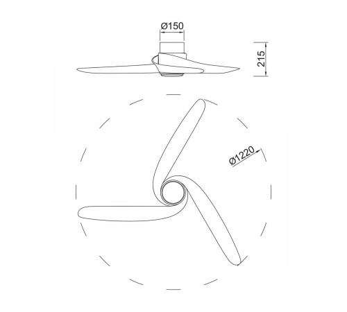 Люстра-вентилятор Mantra Groenland 9067