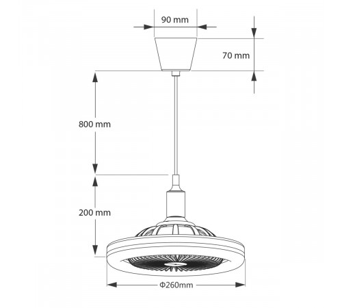 Люстра-вентилятор Escada Impulse 10210/S LED White