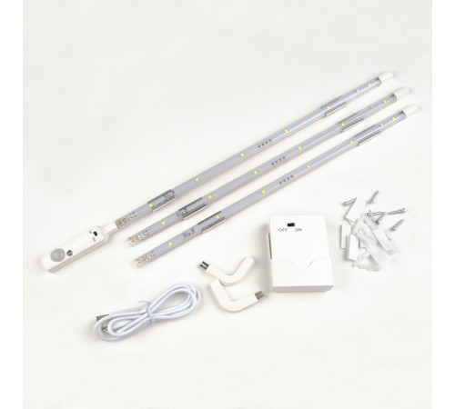 Мебельный светодиодный светильник (UL-00002889) Uniel ULM-F42-3W/4200K Sensor IP20 White Мебельный светодиодный светильник (UL-00002889) Uniel ULM-F42-3W/4200K Sensor IP20 White