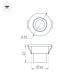 Встраиваемый мебельный светильник Arlight LTM-R52-3W Warm3000 (Белый, 30 deg, 230V) (IP40 Металл) 015393(1)