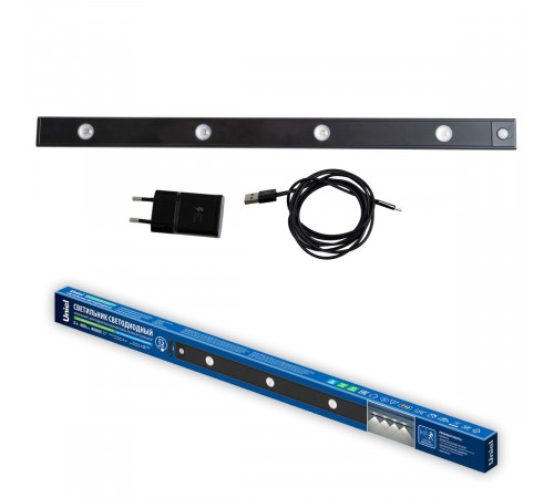 Мебельный светильник Uniel ULI-F50-5W/4000K SENSOR IP40 BLACK UL-00011957