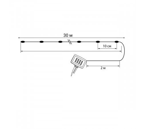 Садовая гирлянда на солнечной батарее Uniel USL-S-128/PT30000 WARMWHITE DEW UL-00012694 Садовая гирлянда на солнечной батарее Uniel USL-S-128/PT30000 WARMWHITE DEW UL-00012694