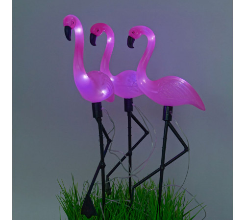 Садовый светильник на солнечной батарее (3 шт.) Uniel USL-S-833/PM530 FLAMINGO SET3 UL-00012698 Садовый светильник на солнечной батарее (3 шт.) Uniel USL-S-833/PM530 FLAMINGO SET3 UL-00012698