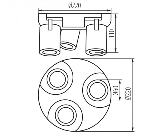 Накладной спот Kanlux Laurin 38967 Накладной спот Kanlux Laurin 38967