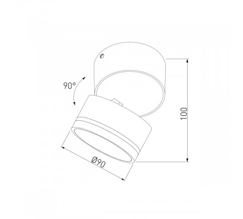 Накладной спот Elektrostandard Okko 35157/U черный 4690389219078 a072072