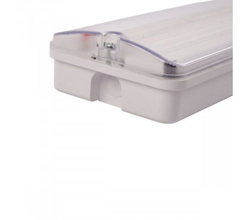 Светильник пылевлагозащищенный Uniel ULW-K25B 6W/4000K/EMG IP65 WHITE UL-00013352