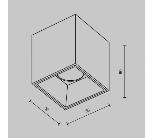Накладной светильник Maytoni Alfa LED C064CL-5W4K-SQ-B Накладной светильник Maytoni Alfa LED C064CL-5W4K-SQ-B