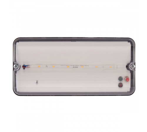 Светильник светодиодный влагозащищенный с БАП Uniel ULW-K25B 6W/4000K/EMG IP65 BLACK UL-00013353