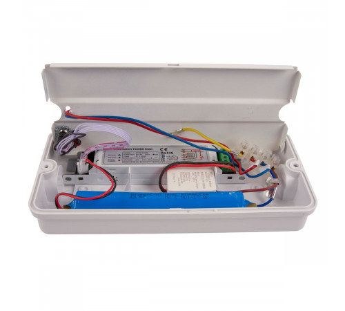 Светильник пылевлагозащищенный Uniel ULW-K25B 6W/4000K/EMG IP65 WHITE UL-00013352