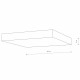 Накладной светильник Nowodvorski Lid Square Led White 10423